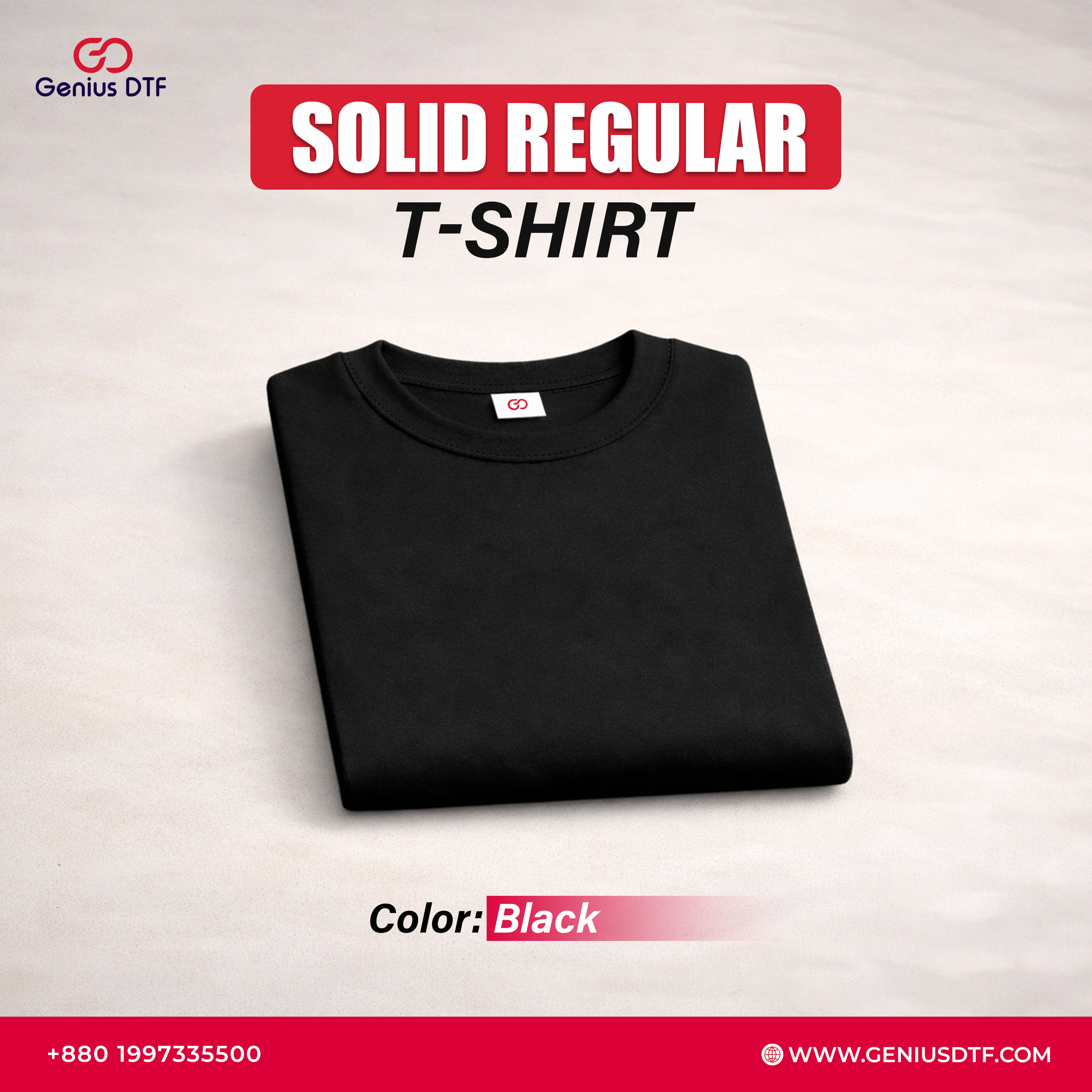 Solid Color Regular Fit Basic T-Shirt - 10 PCS Bundle - Image 17