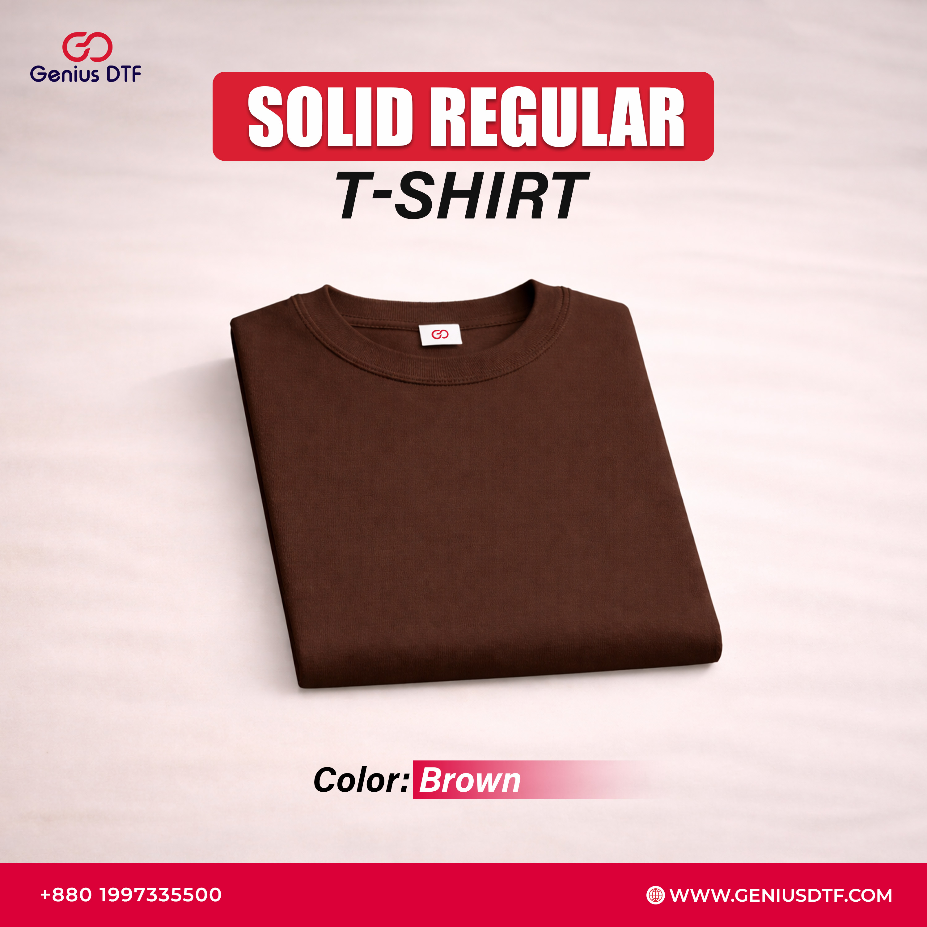 Solid Color Regular Fit Basic T-Shirt - 10 PCS Bundle - Image 16