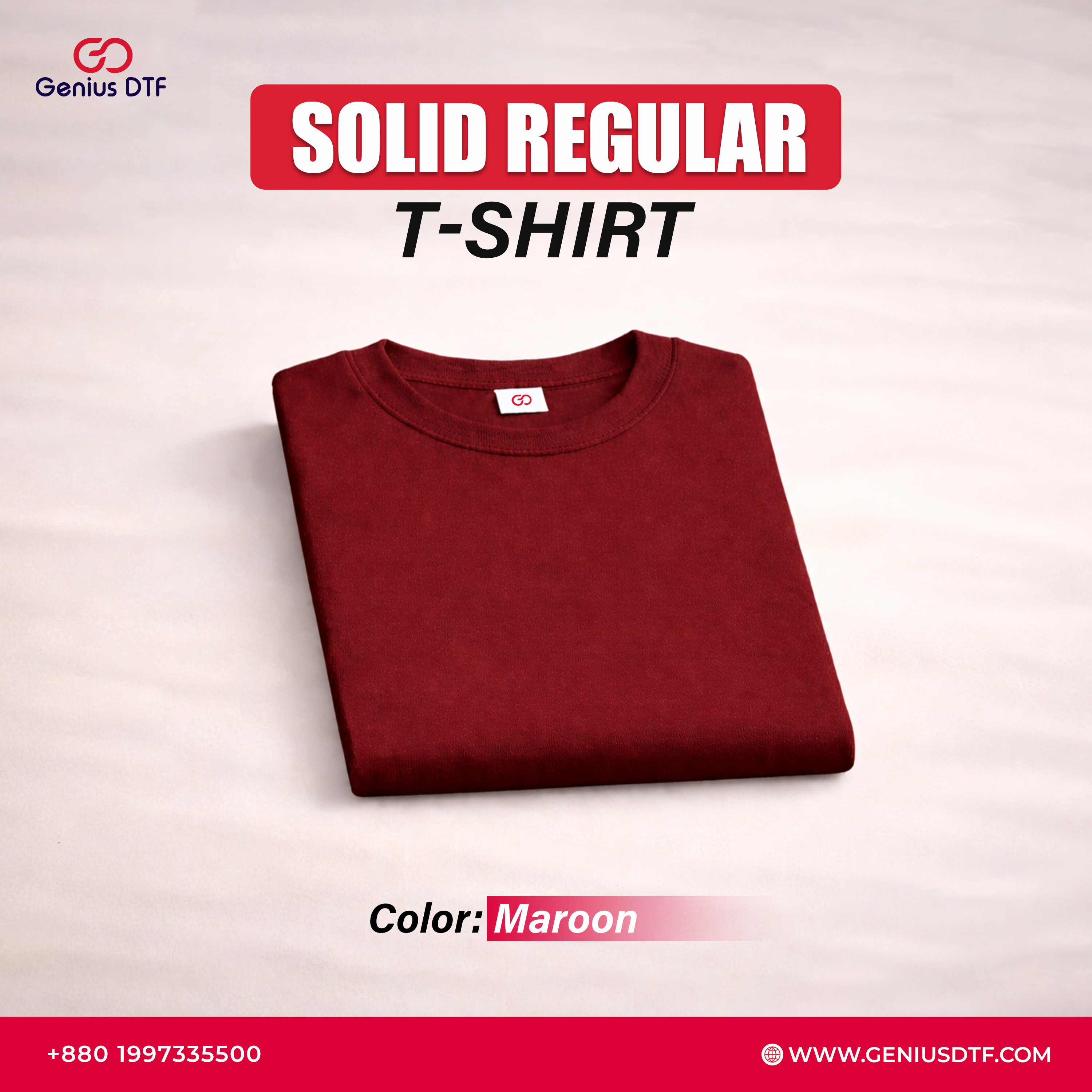 Solid Color Regular Fit Basic T-Shirt - 10 PCS Bundle - Image 12