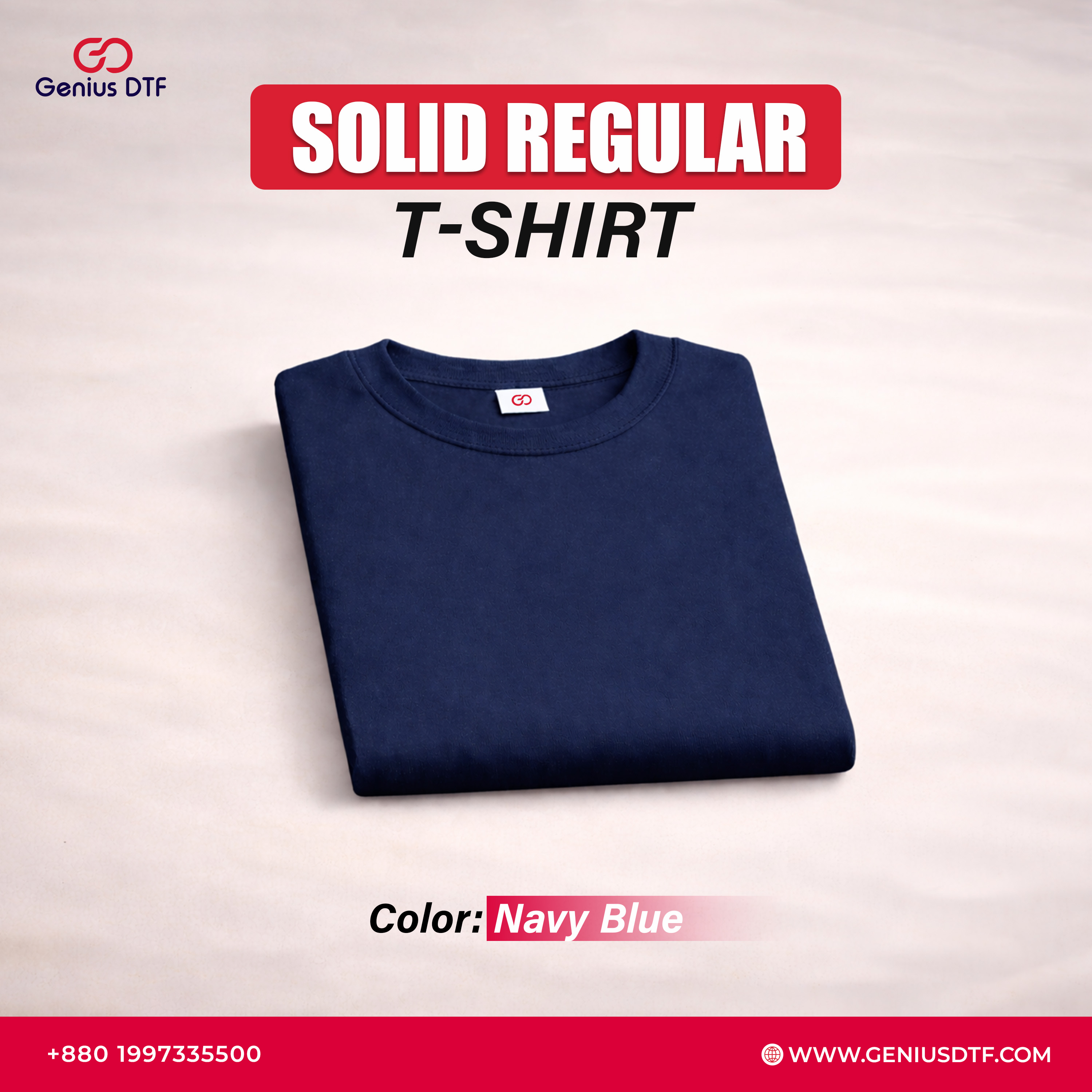 Solid Color Regular Fit Basic T-Shirt - 10 PCS Bundle - Image 11