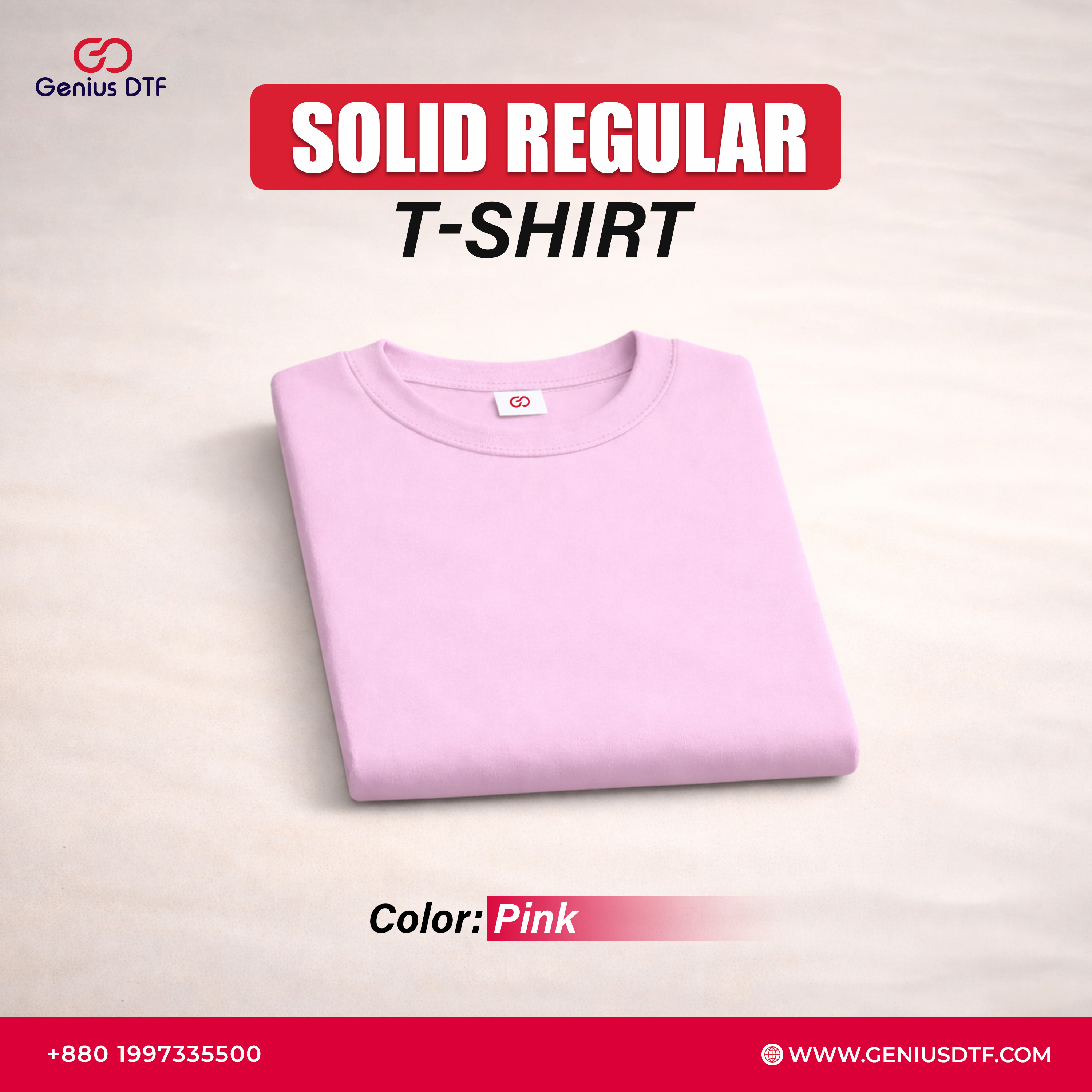 Solid Color Regular Fit Basic T-Shirt - 10 PCS Bundle - Image 8