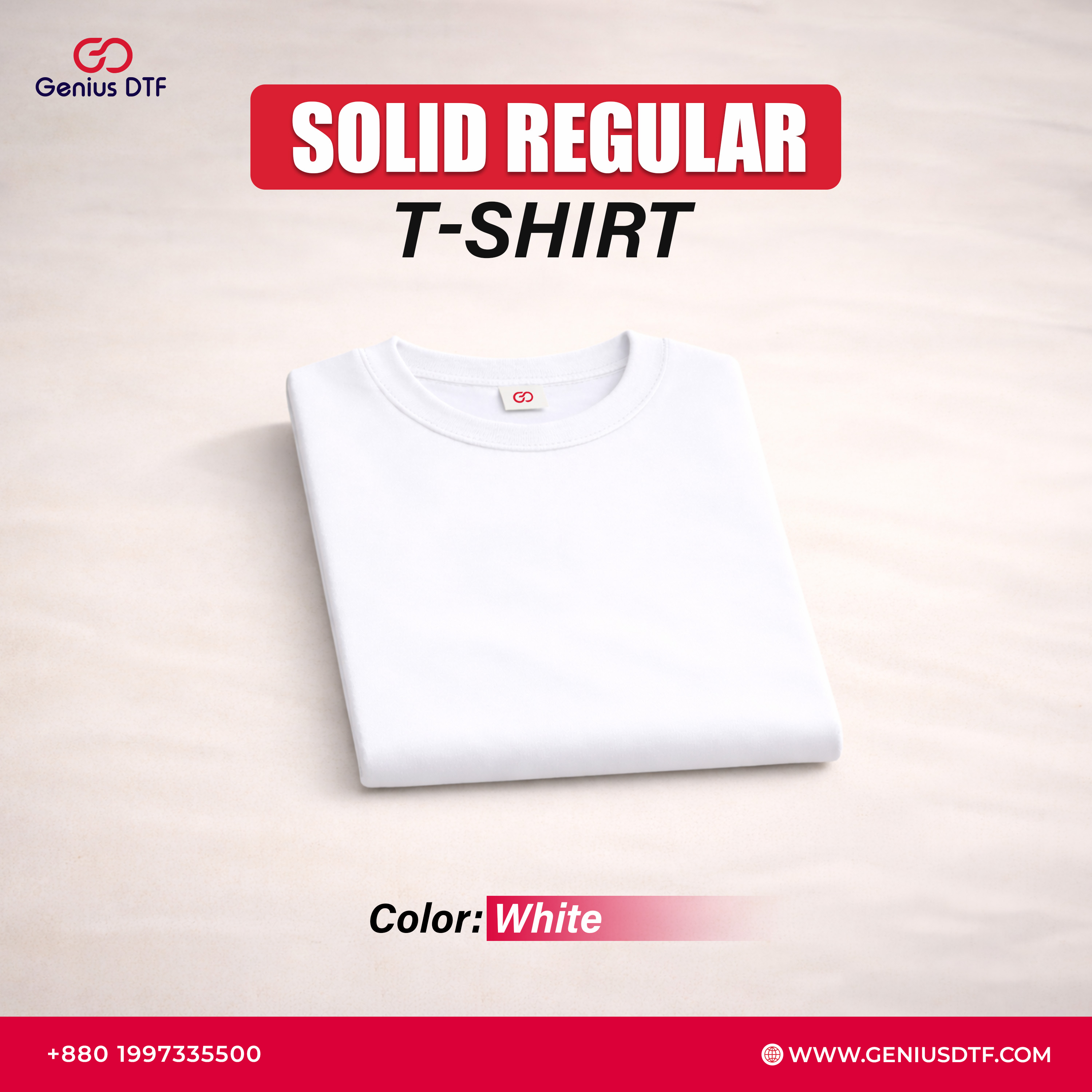 Solid Color Regular Fit Basic T-Shirt - 10 PCS Bundle - Image 4