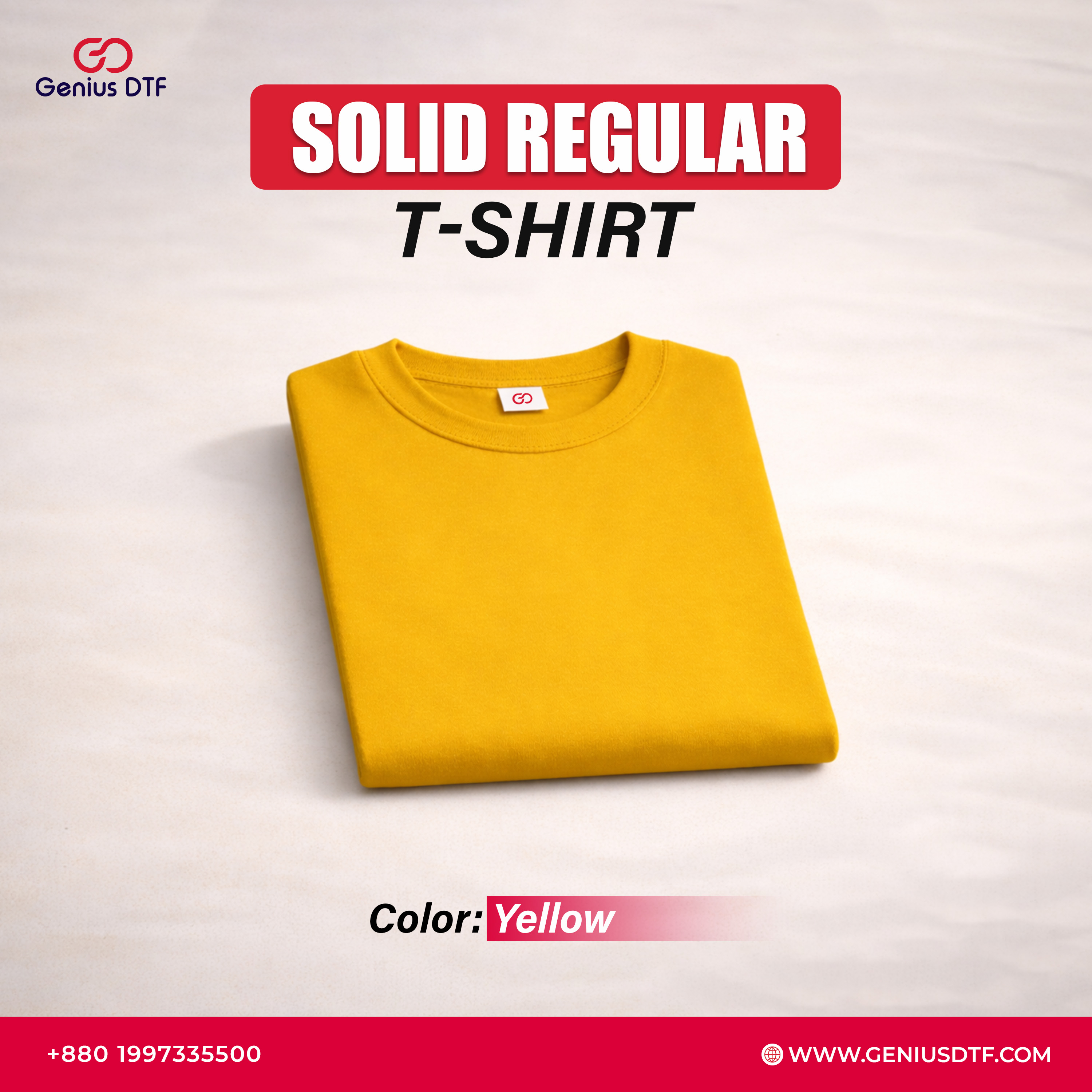 Solid Color Regular Fit Basic T-Shirt - 10 PCS Bundle - Image 3