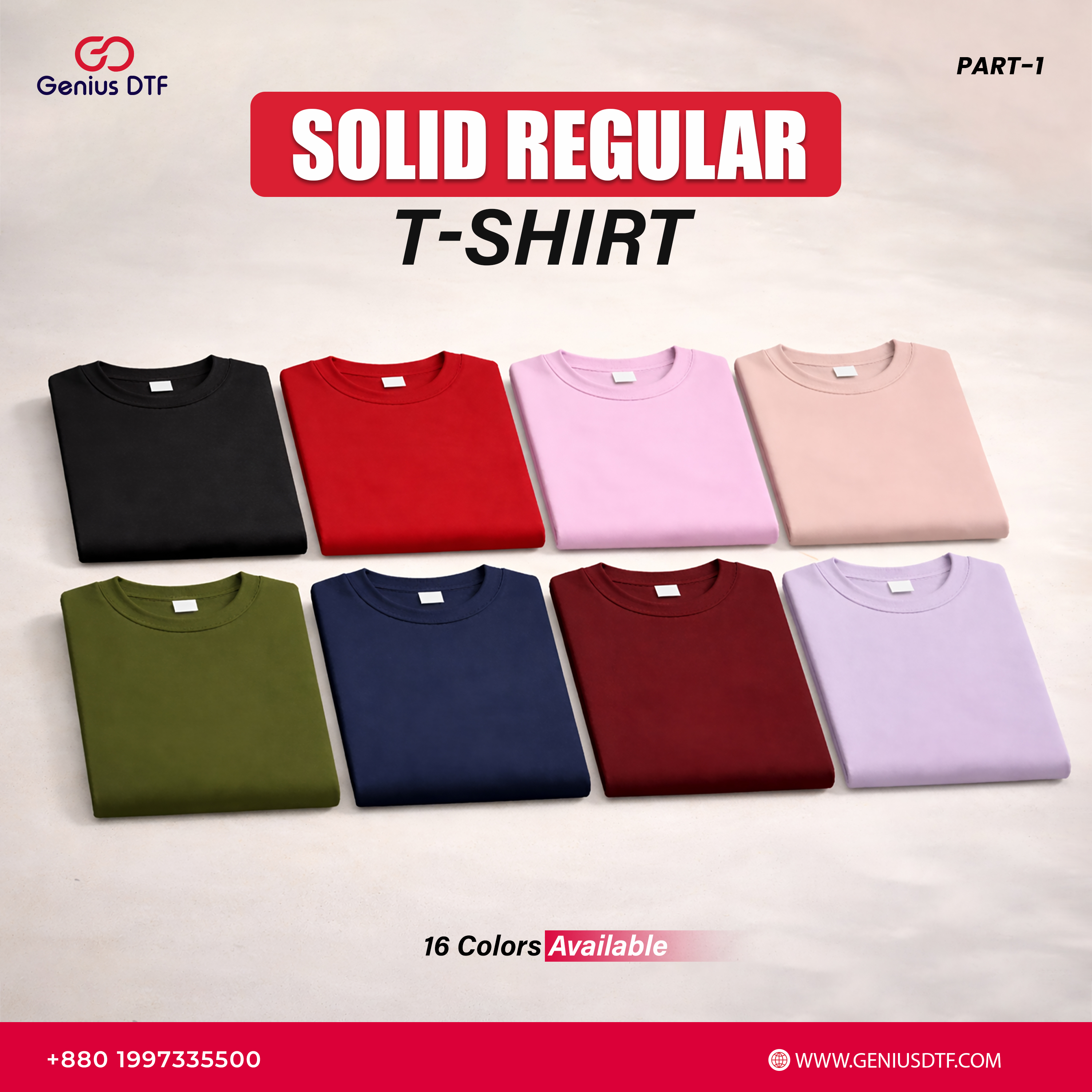 Regular Fit Solid color tshirt
